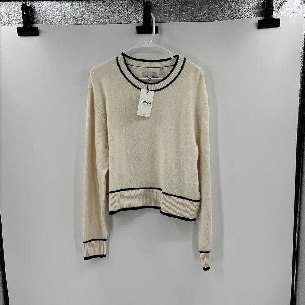 Barbour Women's Rochelle Knitted Jumper - Cloud - 14 - New with tags